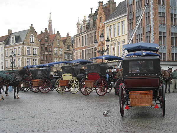 Carriage in Bruges, Belgium
