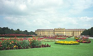 Schenbrunn Castle on the outskirts of Vienna