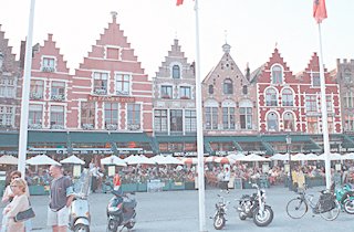 Square in Bruges, Belgium